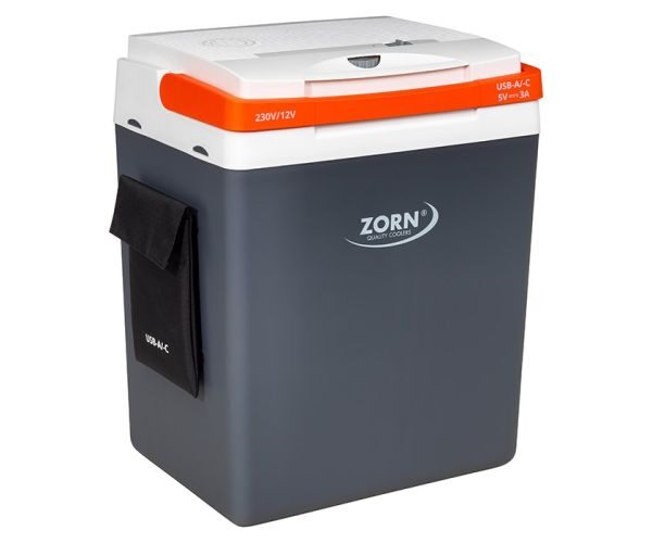 Zorn 29L elektrisk køleboks til bil 12/230V med USB tilslutning
