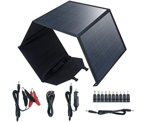 Solcellepanel 80W m/ 2 USB udgange + 18V DC