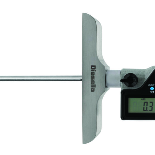 Diesella Digitalt mikrometer dybdemål 0-150 mm med flad måleflade
