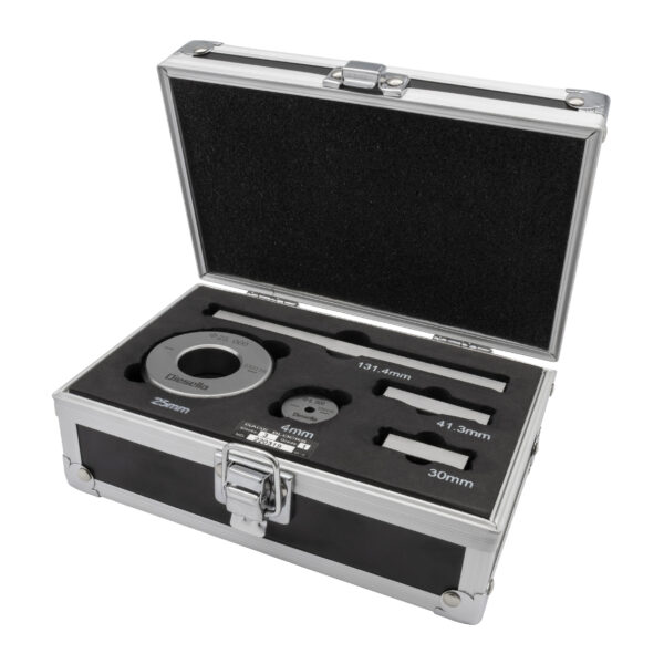 Diesella Skydelære-kontrolsæt i stål og toleranceklasse 1