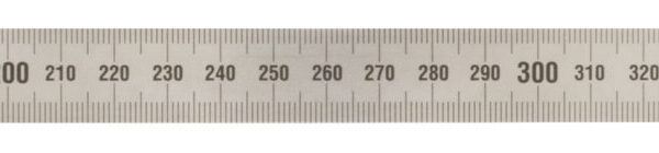 Diesella Stållineal 500x18x0,5 mm Smal og bøjelig med aflæsning venstre-mod-højre