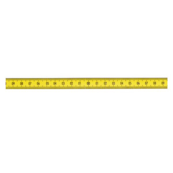 Diesella Selvklæbende Pit båndmål i stål 80 cmx13 mm (40-0-40 cm) GUL