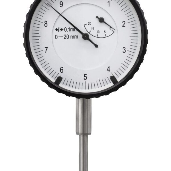 Diesella Måleur 0-20x0,1 mm med justerbare tolerancemærker og fladt dæksel m/øje