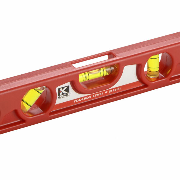 KAPRO Torpedo vaterpas 23 cm i plastic med 3 libeller