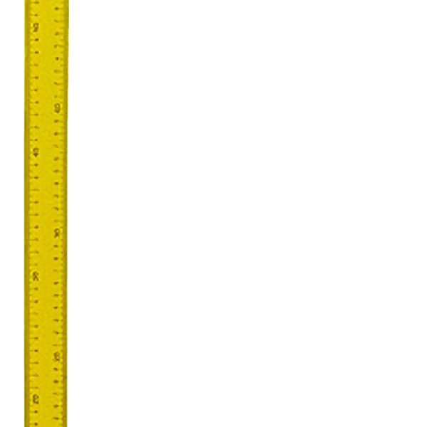 Diesella Tømrervinkel 600x280x35 mm (Gul) med dobbelt og opmærk. huller