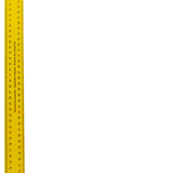 Diesella Tømrervinkel 600x280x35 mm (Gul) med dobbelt skala
