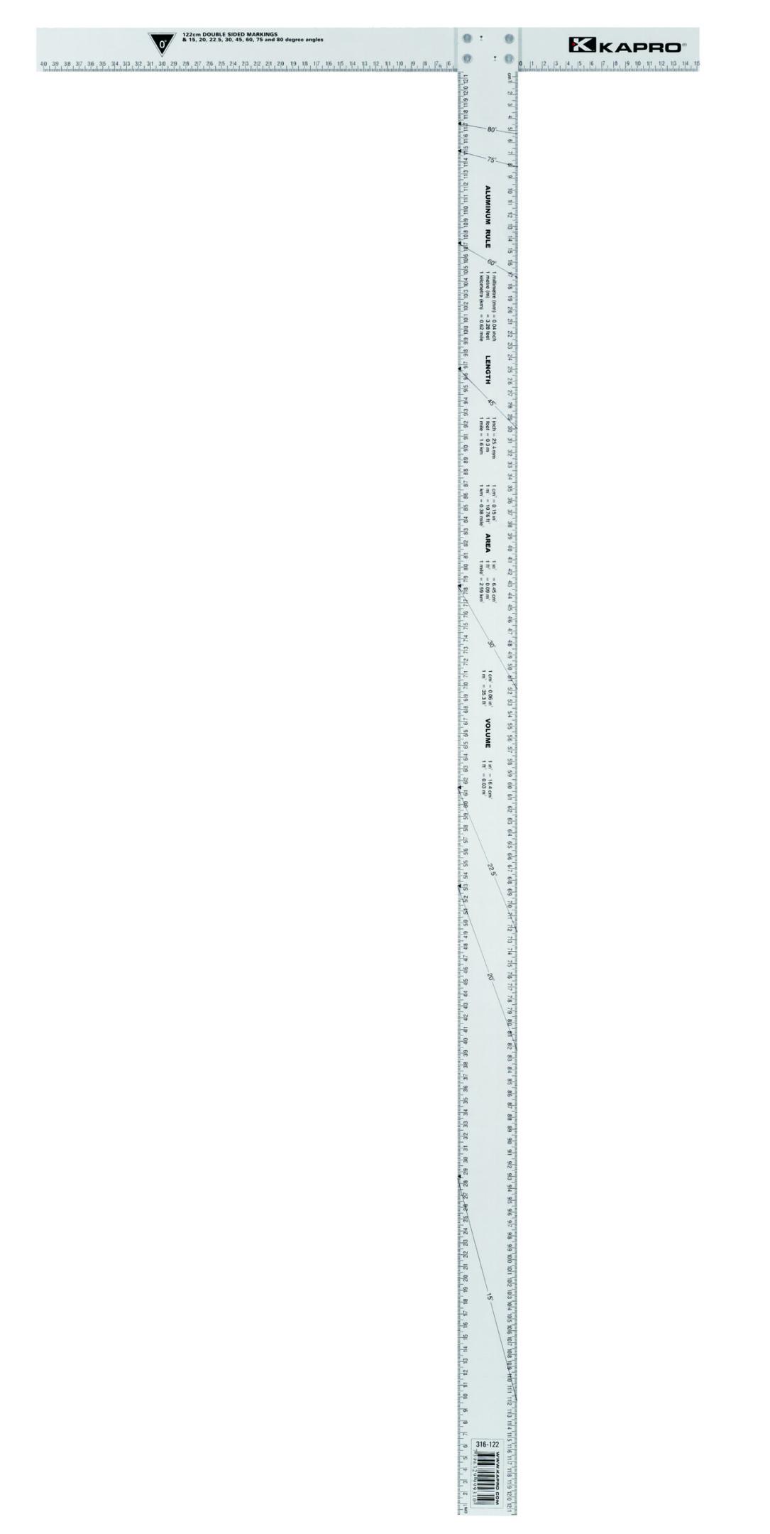 KAPRO Gipsvinkel 90º i aluminium 1200 mm
