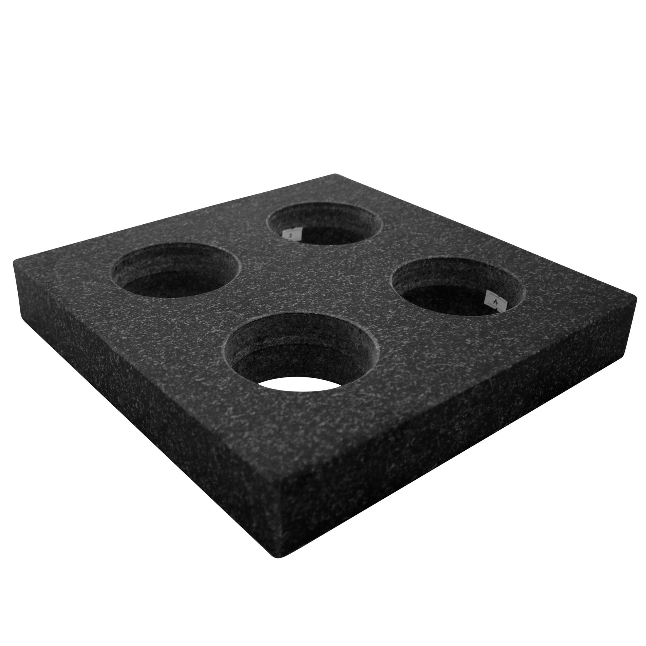 Diesella Granit vinkelnormal 90° kvadratform 400x400x60 mm DIN 875/1 - DIN 876/0