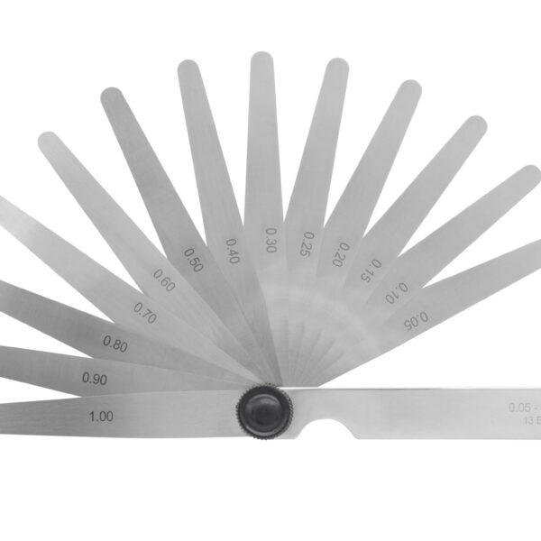 Diesella Søgerblade 0,05-1,00 mm (13 blade) 100 mm med konisk afrunding og 10 mm bredde