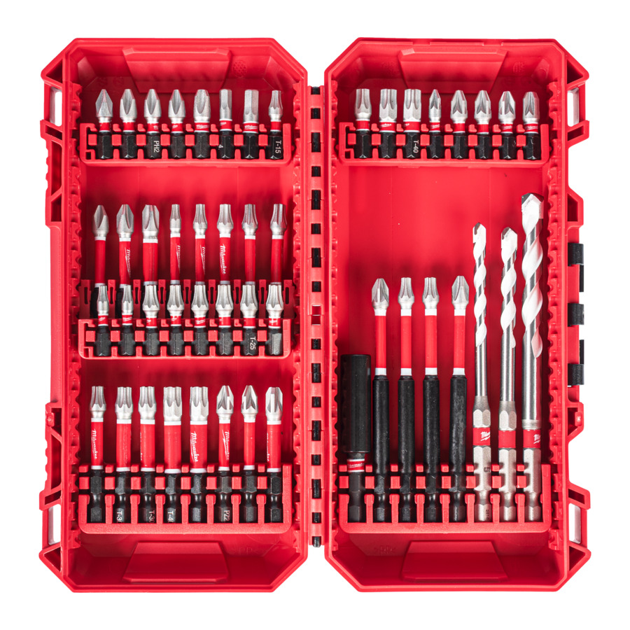 MILWAUKEE BITSSÆT SHOCKWAVE D/DRI CD 48P