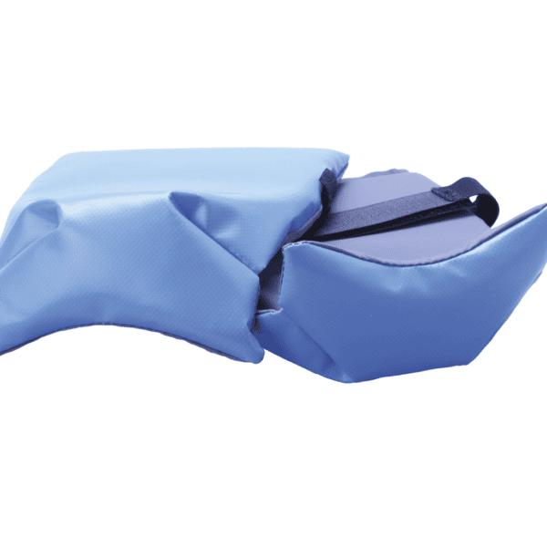 OS Knæskåner- pvc/kunstlæder blå