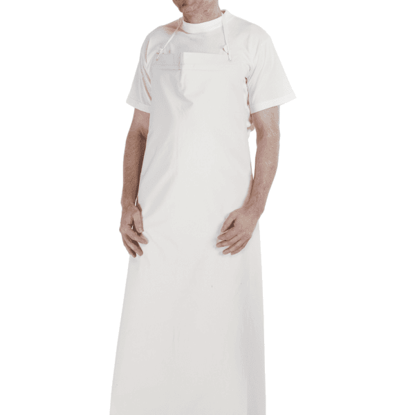 Bianca pvc-forklæde - hvid