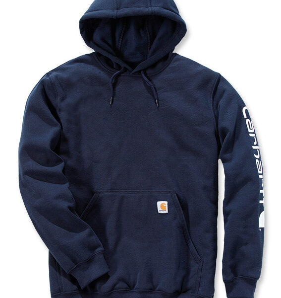 Carhartt Midweight Sleeve Logo Hooded Sweatshirt blå