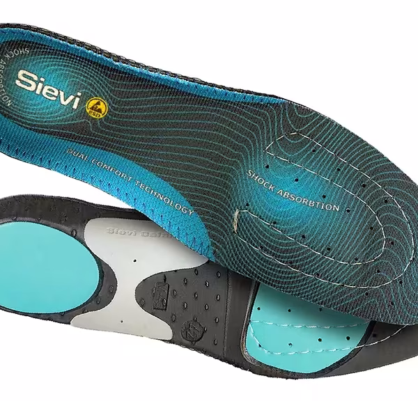 Sievi indersål extra high blå farve