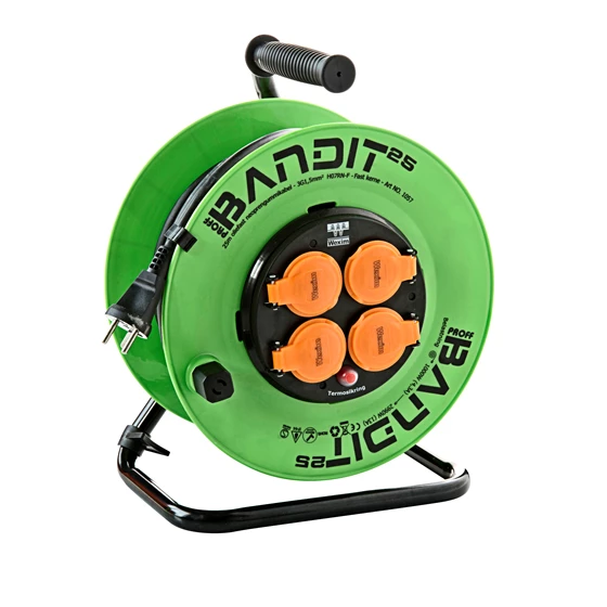 BANDIT Kabeltromle Smart med Jord 25 meter