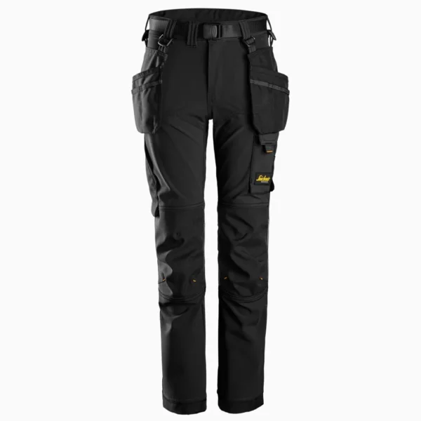 Snickers 7575 Juniorbukser i 4-vejs stretch i sort