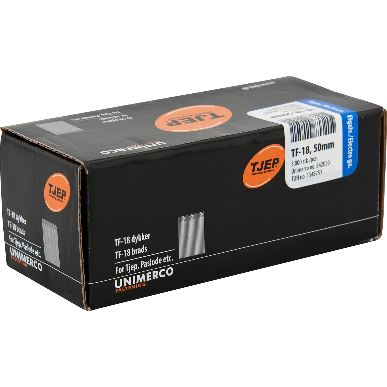 TJEP TF-18 stifter 50 mm 5000 stk.